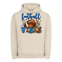 Pigment French Oak Football vibes blue and grey team color Urban Hoodie - HowdyJamesFarm
