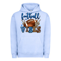 Pigment Grape Ice Football vibes blue and grey team color Urban Hoodie - HowdyJamesFarm