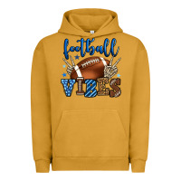 Pigment Peanut Butter Football vibes blue and grey team color Urban Hoodie - HowdyJamesFarm