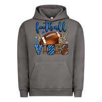 Pigment Tornado Football vibes blue and grey team color Urban Hoodie - HowdyJamesFarm