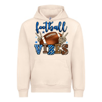 Sandshell Football vibes blue and grey team color Urban Hoodie - HowdyJamesFarm