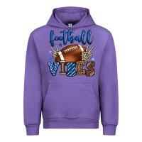 Tulip Football vibes blue and grey team color Urban Hoodie - HowdyJamesFarm