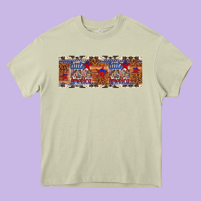 Little Miss America Heavy Core Tee Designed By Artiststas