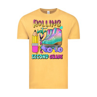 Vintage Mustard rolling into second grade Vintage Tee - BundleAndBundleShop