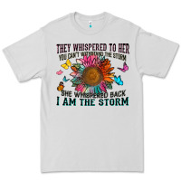 Dove Grey they whispered to her you can't withstand the stor Premium Tee - Zillion Design Studio