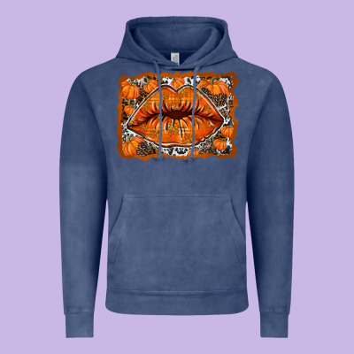 Fall Lips Vintage Hoodie Designed By Racoondesign