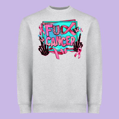 Fuck Cancer Heavyweight Sweatshirt Designed By Adodesignshop
