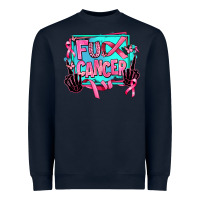 Navy fuck cancer Heavyweight Sweatshirt - AdoDesignShop