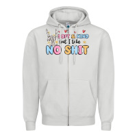 Dove Grey soft and kind but i take no shit Zipper Hoodie - MaliasSmallBusiness