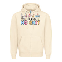 Sandshell soft and kind but i take no shit Zipper Hoodie - MaliasSmallBusiness