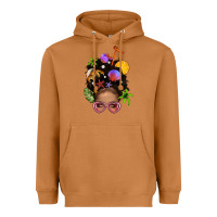 Meerkat Beach Hair Afro Messy Bun Bbs Heavyweight Hoodie - BundleAndBundleShop