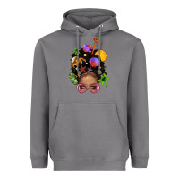 Storm Beach Hair Afro Messy Bun Bbs Heavyweight Hoodie - BundleAndBundleShop