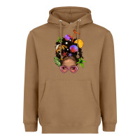 Beach Hair Afro Messy Bun Bbs Heavyweight Hoodie | Teevron