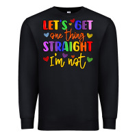 Black celebrate pride with colorful text Premium Sweatshirt - LillyAllenDesigns