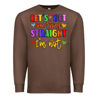 Chestnut celebrate pride with colorful text Premium Sweatshirt - LillyAllenDesigns