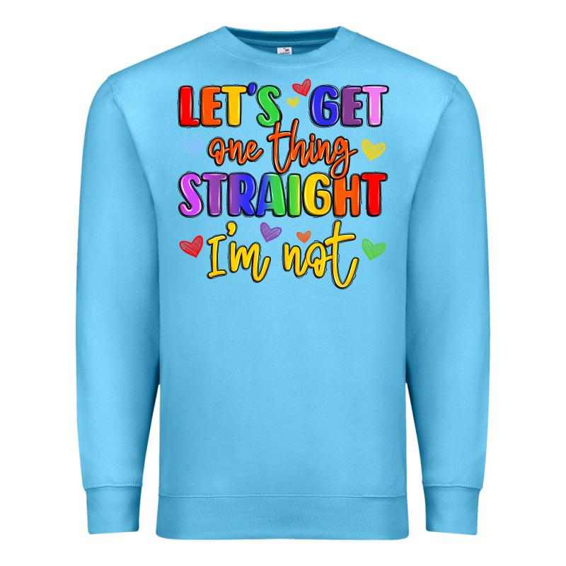 Celebrate Pride With Colorful Text Premium Sweatshirt by LillyAllenDesigns | Teevron