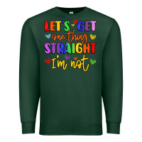 Sports Green celebrate pride with colorful text Premium Sweatshirt - LillyAllenDesigns