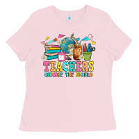 Bubblegum Pink custom teacher Ladies Tee - JahusDesignShop