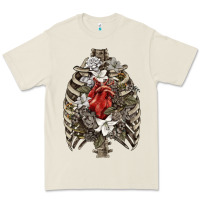 Bone Skeleton Rib Cage Heart Premium Tee - RanaPortraitStore