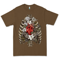 Skeleton Rib Cage Heart Premium Tee | Teevron
