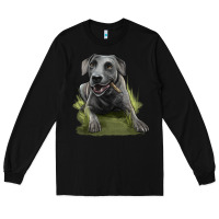 Black Texas Blue Lacy Dog Long Sleeve Tee - LillyAllenDesigns
