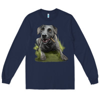 Navy Texas Blue Lacy Dog Long Sleeve Tee - LillyAllenDesigns