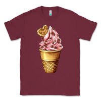 Burgundy ice cream fast food Classic Tee - AdoDesignShop