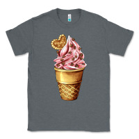 Charcoal Heather ice cream fast food Classic Tee - AdoDesignShop