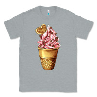 Heather Grey ice cream fast food Classic Tee - AdoDesignShop