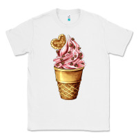 White ice cream fast food Classic Tee - AdoDesignShop