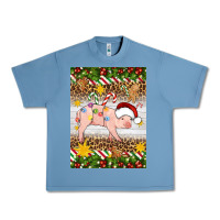 Pebble Blue christmas pig Urban Heavy Tee - Artiststas