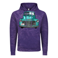 Cloud Purple western truck front view Vintage Hoodie - FaDigitalArtStudio