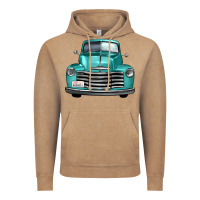 Vintage Coffee western truck front view Vintage Hoodie - FaDigitalArtStudio