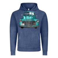 Vintage Denim western truck front view Vintage Hoodie - FaDigitalArtStudio