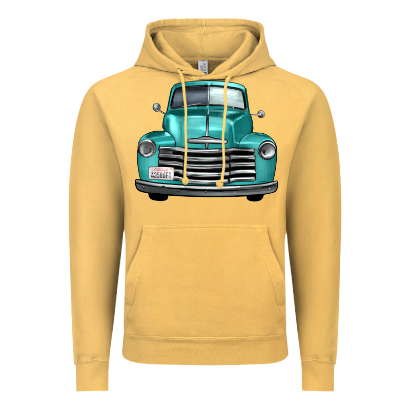 Western Truck Front View Vintage Hoodie by FaDigitalArtStudio | Teevron