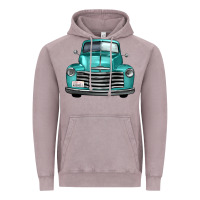 Vintage Zinc western truck front view Vintage Hoodie - FaDigitalArtStudio