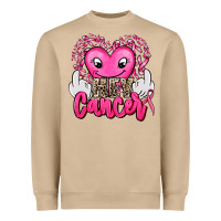 Mushroom hey cancer with middle fingers Heavyweight Sweatshirt - AdoDesignShop