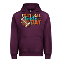 Mauve Wine Football kinda day Urban Hoodie - HowdyJamesFarm