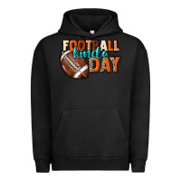 Pigment Black Football kinda day Urban Hoodie - HowdyJamesFarm