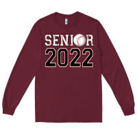 Burgundy senior baseball Long Sleeve Tee - AdoDesignShop