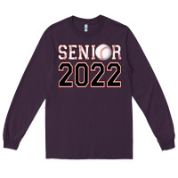Plum senior baseball Long Sleeve Tee - AdoDesignShop