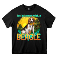 Black life is better with a beagle Heavy Core Tee - texasbilliewilder