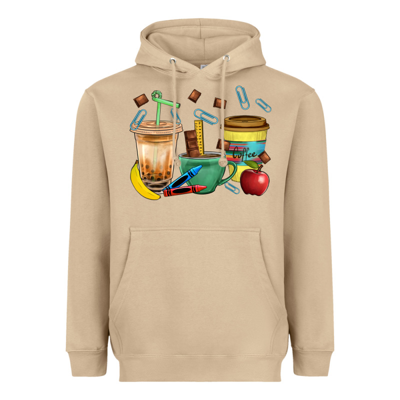 School Boy Coffee Cup Bbs Heavyweight Hoodie by BundleAndBundleShop | Teevron