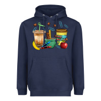 Navy School Boy Coffee Cup Bbs Heavyweight Hoodie - BundleAndBundleShop