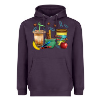 Plum School Boy Coffee Cup Bbs Heavyweight Hoodie - BundleAndBundleShop