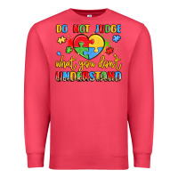 Cardinal puzzle heart inclusivity message Premium Sweatshirt - LillyAllenDesigns