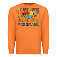 Carrot puzzle heart inclusivity message Premium Sweatshirt - LillyAllenDesigns