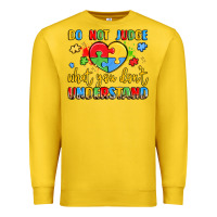 Lemon puzzle heart inclusivity message Premium Sweatshirt - LillyAllenDesigns