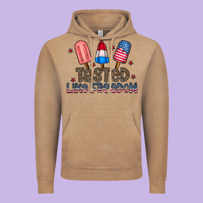 Tasted Like Freedom Vintage Hoodie Designed By Cowhidedigitalart