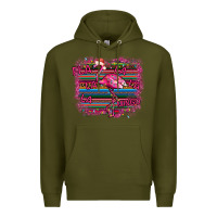Army Green Flamingo Christmas Premium Hoodie - Bettercallsaul